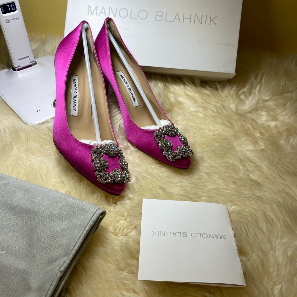 New authentic Manolo Blahnik hangisi pumps - Picture 12 of 14